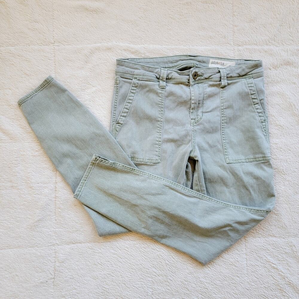 Pistola High Rise Skinny Leg Green‎ Jeans